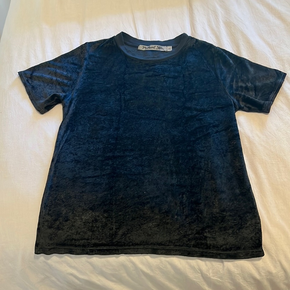 Black Velour Michael Stars Shirt